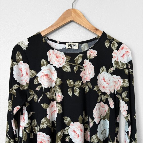 Show Me Your Mumu Tyler Bella Rose Floral Tunic Mini Dress Womens Size Small - Picture 3 of 12